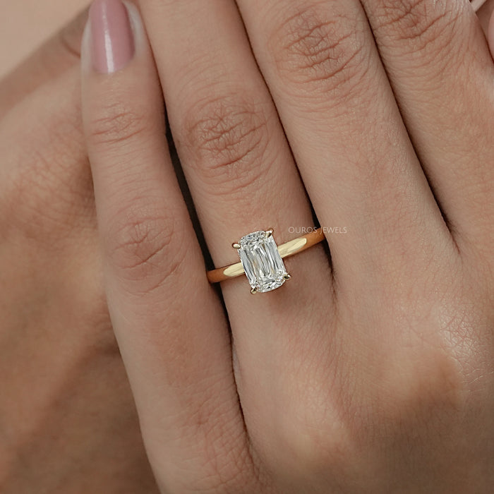 Criss Cut Lab Grown Diamond Solitaire Ring