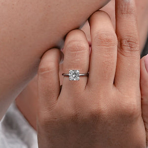 Princess Certified Lab Diamond Solitaire Ring