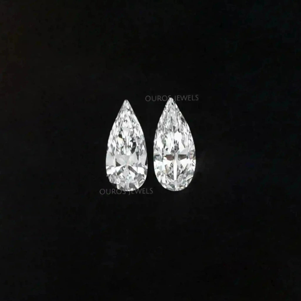 [Pear Cut Lab Diamond]-[Ouros Jewels]