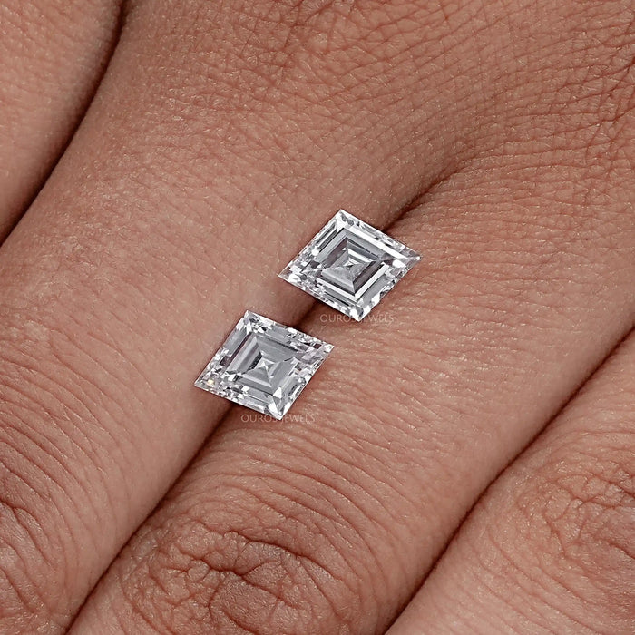 Lozenge Cut Lab Grown Pair Diamond