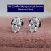 Marquise Cut Lab Grown Diamond Stud Earrings Earring