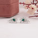 marquise pear diamond cluster earrings