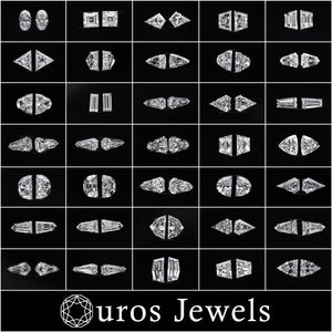 Modified Trillion Shape Lab Diamond Matching Pair