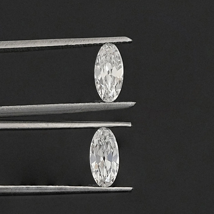 Old Mine Moval Cut Lab Diamond Matching Pair