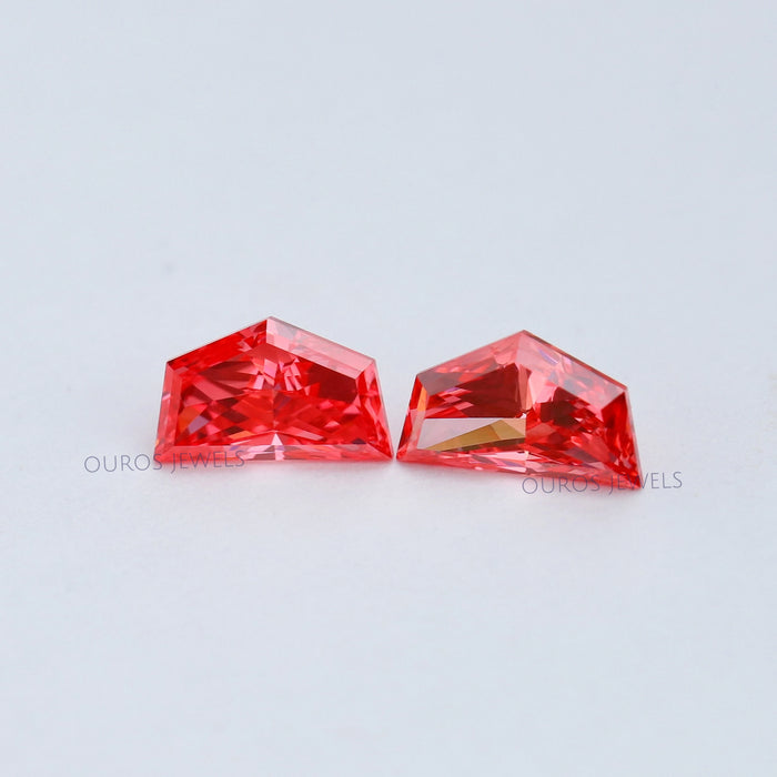 Fancy Pink Cadillac Cut Lab Diamond  Pair Loose