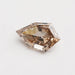 front view of step cut pear shaped lab grown diamond