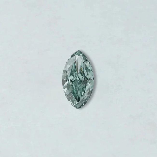 Green Marquise Cut Lab Created Diamond