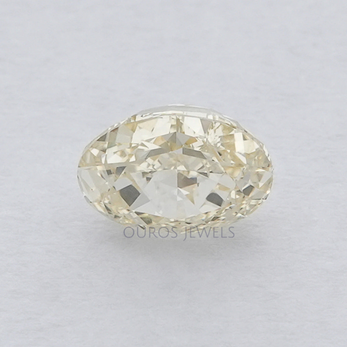 Fancy Yellow Oval Cut Loose Diamond Ouros Jewels