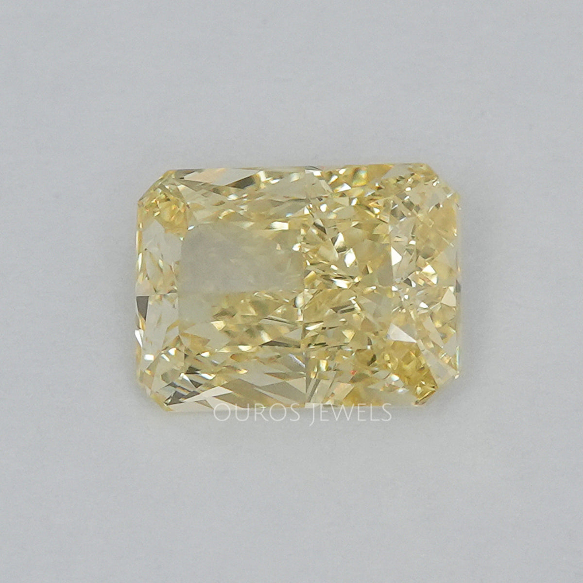 Yellow Radiant Cut Lab Grown Diamond Ouros Jewels
