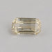 front view of yellow modified cut lab grown loose diamond stone