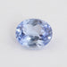 front view of sapphire colombian light blue lab grown gemstone