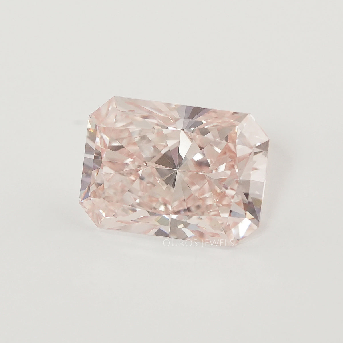 Radiant Cut Fancy Intense Pink Diamond Ouros Jewels