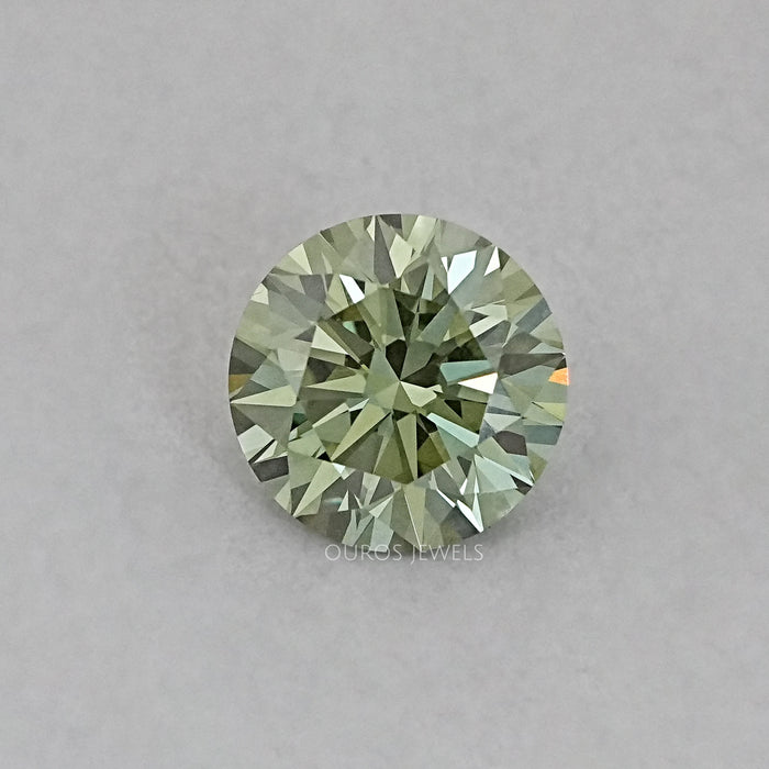 Fancy Vivid Green Round Lab Loose Diamond