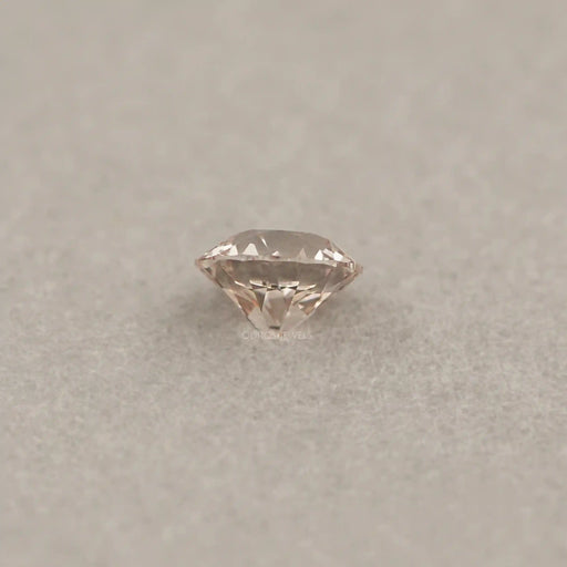 side view of flower pattern round shape old european cut diamond