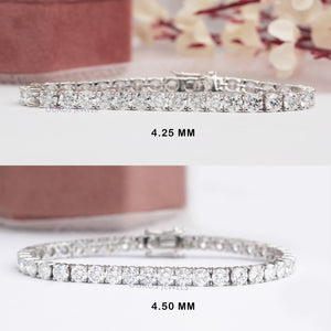 Classic Round Cut Lab Diamond Tennis Bracelet