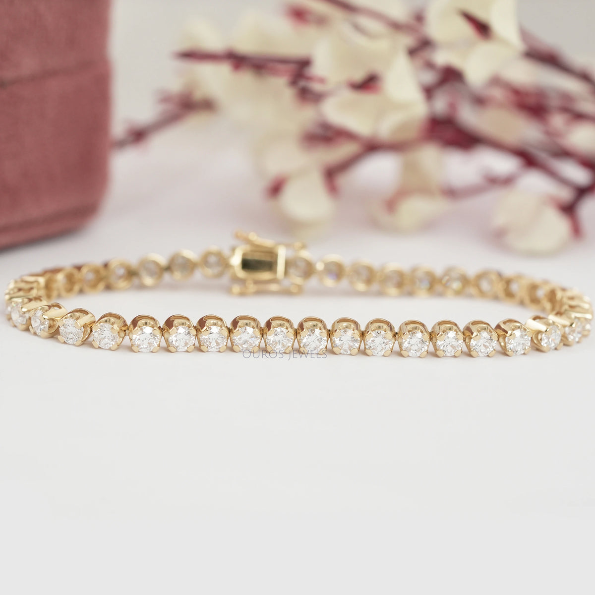 Round Diamond Tennis Bracelet — Ouros Jewels
