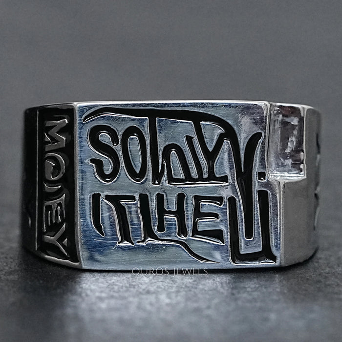 Men's Engraved Wedding Band