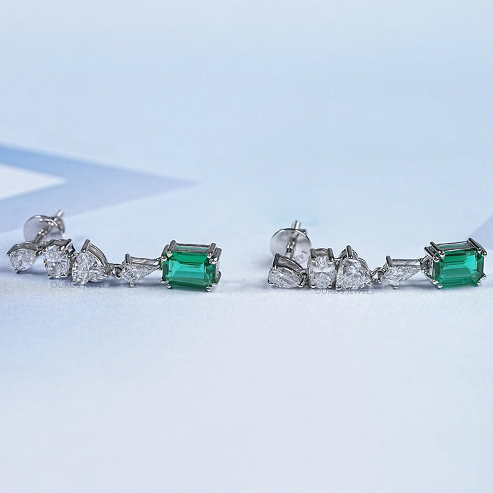 Gemstone Diamond Drop & Dangle Earrings