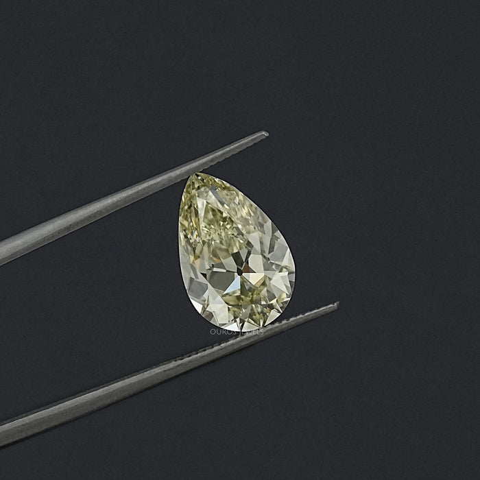 3.47 CT Loose Old Mine Pear Cut Loose