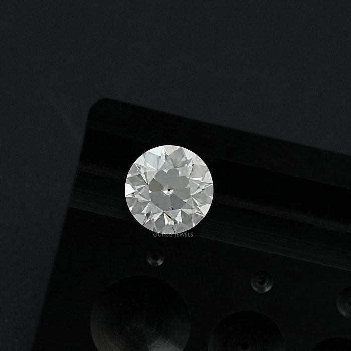 Flower Pattern Old European Round Cut Loose Diamond