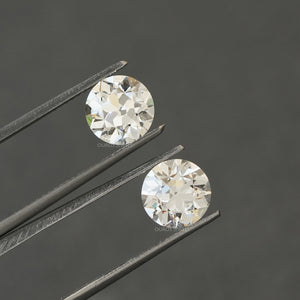 Old European Round Lab Diamond Pair