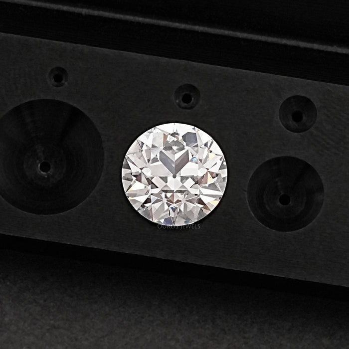 Flower Pattern  Old European  Round  Cut  Diamond