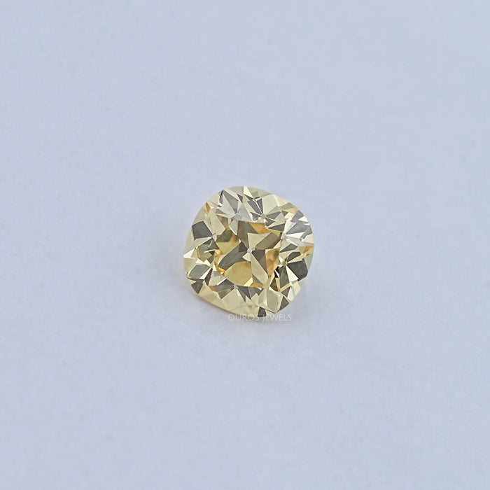 Yellow Old Mine Cushion Cut Loose Lab-Diamond