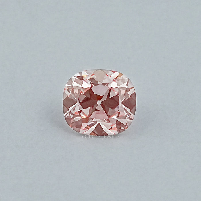 Fancy Vivid Pink Old Mine Cushion Lab-Diamond