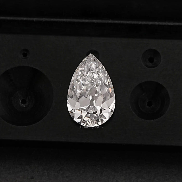 Old Cut Pear Shaped Lab Grown Diamond