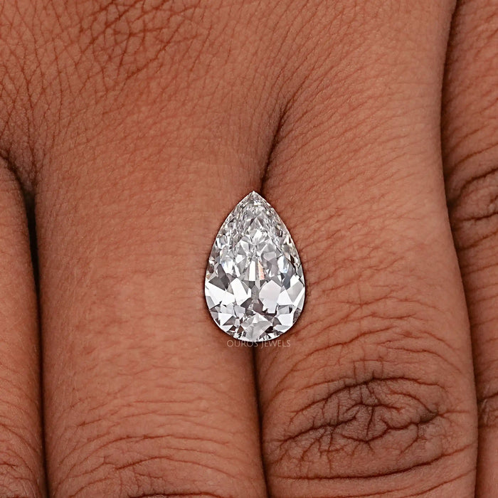 Old Cut Pear Shaped Lab Grown Diamond