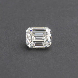 Emerald Cut Loose Diamond on Black Background