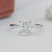 front view of igi certified oval cut diamond solitaire engagement ring