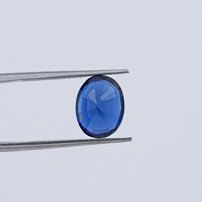Oval Cut Lab Sapphire Gemstone