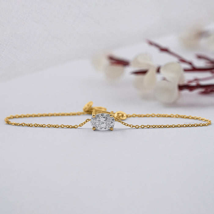 Brilliant Cut Lab Diamond Solitaire Bracelet