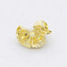 front view of 1.90 carat yellow duck cut lab grown loose diamond