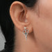 pearly drop earring weared by women 