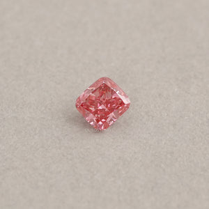 Pink Cushion Cut Lab Grown Diamond