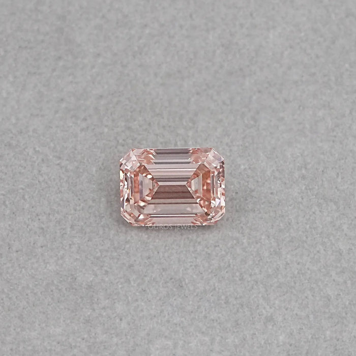 Pink Emerald Cut Lab Diamond - 10.08 CT Certified