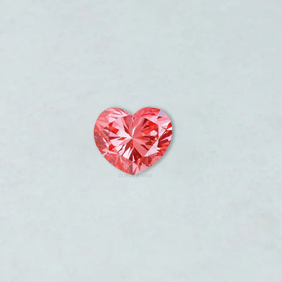 Pink Heart Cut Lab Grown Diamond