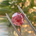 close view of 2.50 carat round pink loose old european cut diamond lab made
