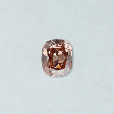 Fancy Pinkish Brown Cushion Cut Lab Diamond