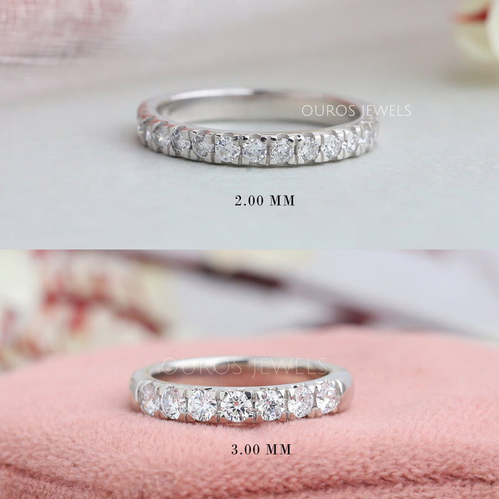 Halber Eternity-Ring mit rundem Labordiamanten