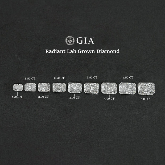 Radiant Cut GIA Certified Lab Grown Loose