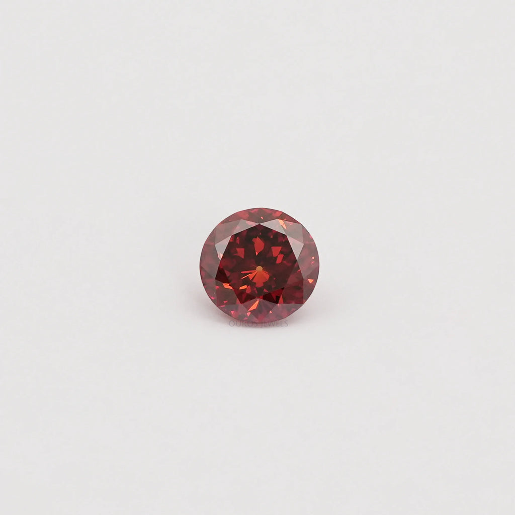 red round portuguese cut lab grown diamond 
