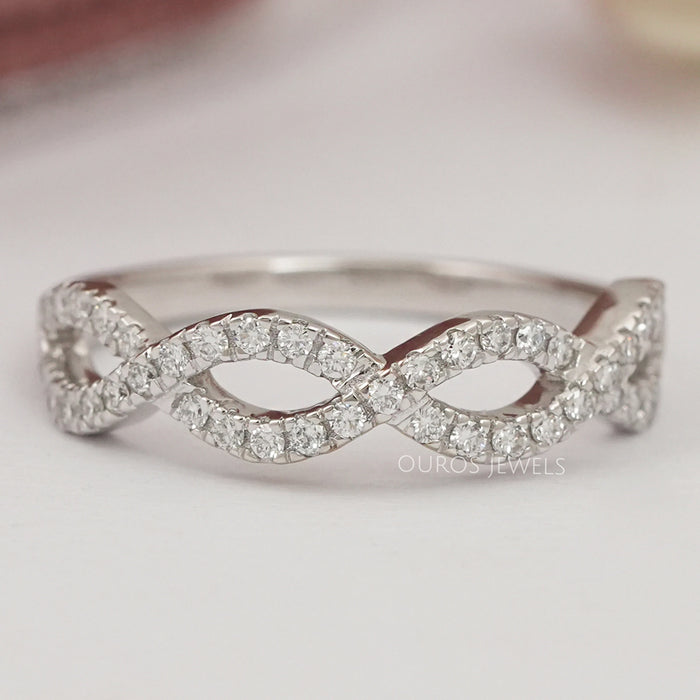 Round Cut Lab Grown Diamond Infinity Band