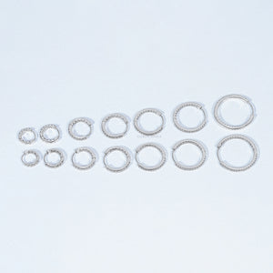 Lab Grown Round Diamond Hoop Earrings