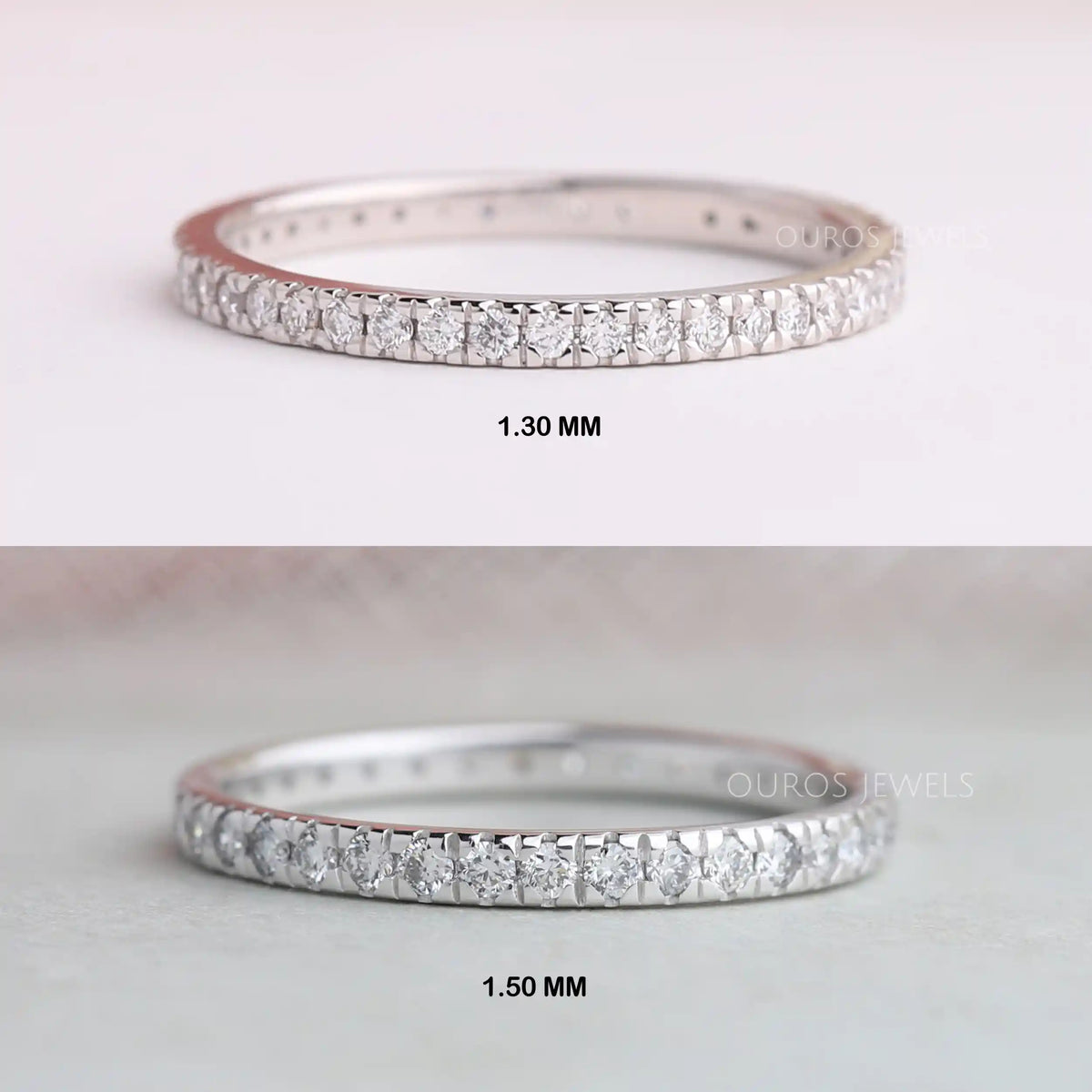 Round Cut Lab Grown Diamond Eternity Band — Ouros Jewels