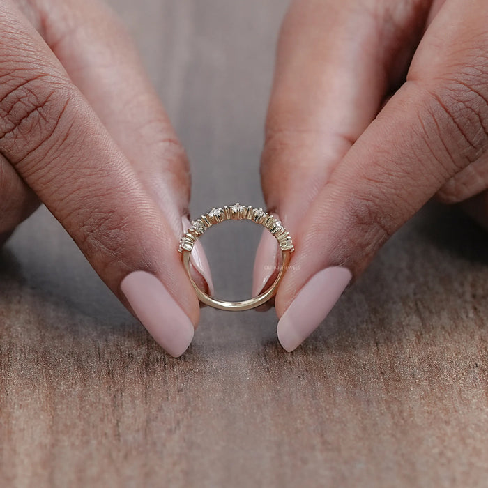 Seven Stone Round Lab Diamond Engagement Ring