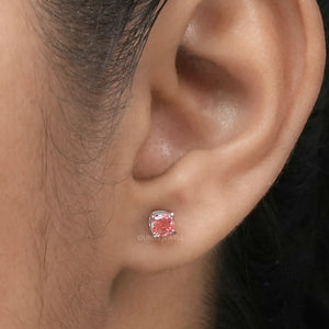 pink diamond stud 