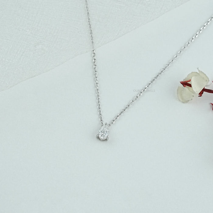 Pear Lab Diamond Solitaire Pendant